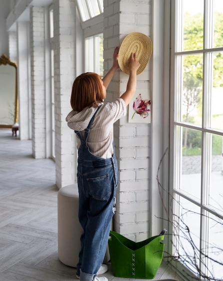 Как разделить балконную дверь от окна