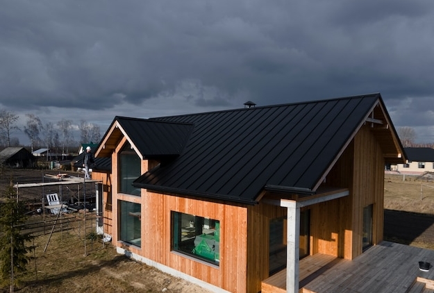 Арочная крыша из мягкой кровли