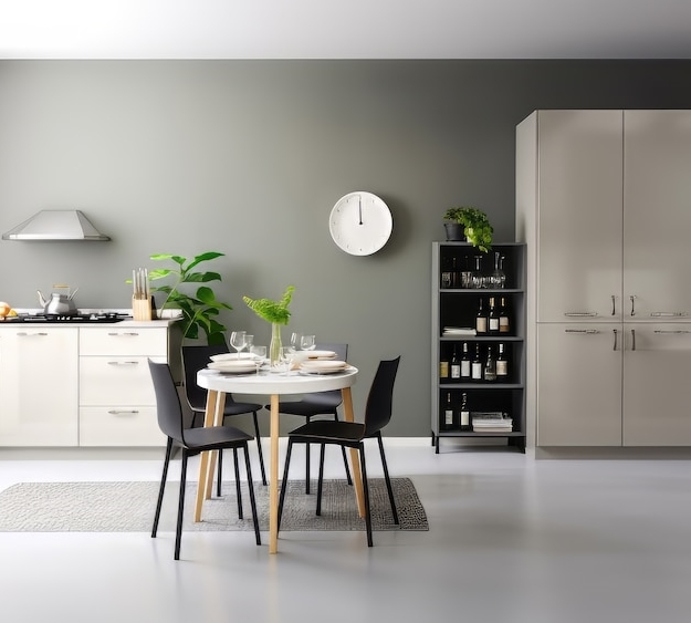 Дизайн кухни с белым гарнитуром какие обои