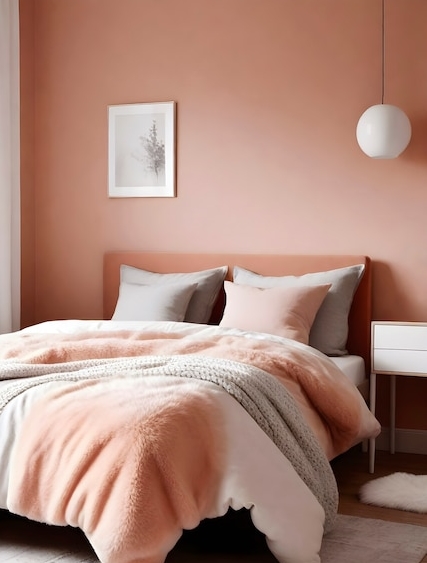 Дизайн спальни в цвете какао