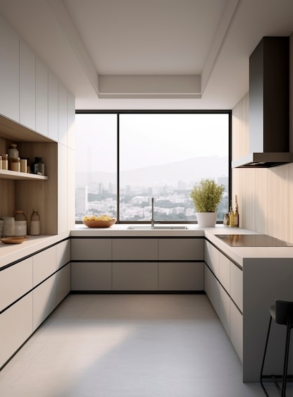 Дизайн кухни чтобы окно было рабочей поверхностью