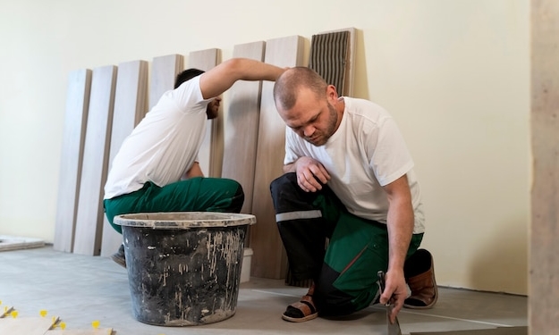 Выполняю укладку паркета