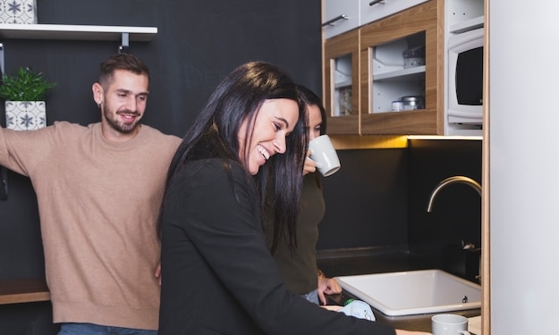 Как соединить комнату с кухней дизайн фото