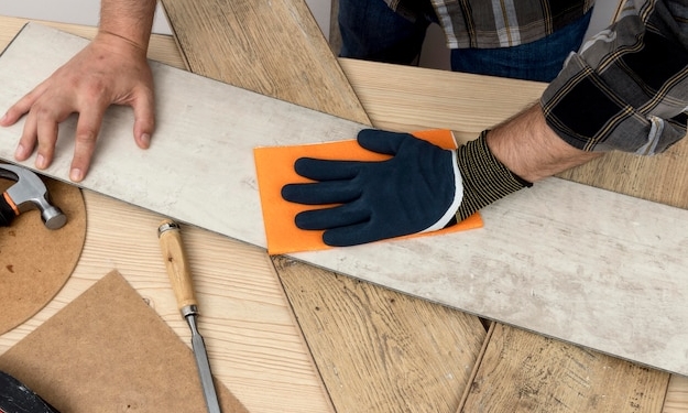 Укладка линолеума как правильно подрезать